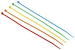 RS PRO Cable Tie, 203mm x 2.5 mm, Assorted Nylon, Pk-250