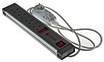 RS PRO 2m 4 Socket Type G - British Trailing Socket, 230 V ac