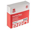 RS PRO Dry Lint Free Wipes, Box of 100