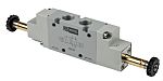 RS PRO 5/2 Bistable Pneumatic Solenoid Valve - Solenoid G 1/4 12 V dc, 24 V ac/dc, 110 V ac, 220 V ac