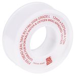 RS PRO White PTFE Tape, 12m x 12mm x 0.075mm