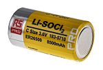 RS PRO 3.6V Lithium Thionyl Chloride C Battery