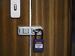 RS PRO Blue 1-Lock Nylon Safety Lockout, 6.4mm Shackle