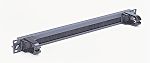 RS PRO Grey Steel Cable Panel, 1U