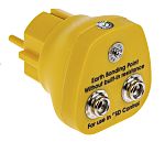 RS PRO ESD Earth Bonding Plug With 10mm Stud x 2 4mm Socket