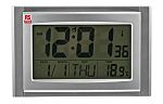RS PRO Silver Radio Controlled Wall Clock