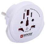 RS PRO Australia, China, Italy, Japan, Switzerland, UK, USA to Europe Travel Adapter, Rated At 16A