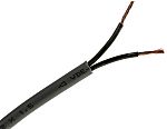 Câble de commande RS PRO 300/500 V, 2 x 1,5 mm², 15 AWG, gaine en PVC, Gris, , 50m