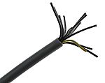 Câble de commande RS PRO 300/500 V, 12 x 0,5 mm², 20 AWG, gaine en PVC, Gris, , 50m