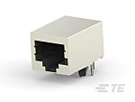 TE Connectivity Modular Jacks and MRJ21 Series Connector Assembly Female, Panel Mount, Cat3, Shielded Shield Right Angle
