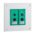 RS PRO Standard Size Thermocouple Connector Panel for Use with Thermocouple K, RoHS Standard