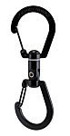 RS PRO Black Zinc Alloy Swivel Spring Hook, 103mm Length, 24 pounds Lifting Load
