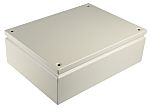 Caja de conexiones RS PRO, Acero, Gris, 400mm, 300mm, 120mm, 400 x 300 x 120mm, IP66