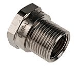 RS PRO Reducer, Conduit Fitting, 20mm Nominal Size, M20 → M16, Brass, Silver