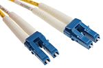 RS PRO LC to LC Duplex Single Mode OS1 Fibre Optic Cable, 9/125μm, Yellow, 3m