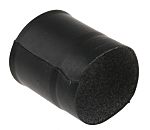 TE Connectivity Straight Black, Fluid Resistant Elastomer Adhesive Lined, 17mm