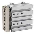 RS PRO Pneumatic Guided Cylinder - 16mm Bore, 25mm Stroke, Double Acting