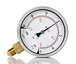RS PRO G 3/8 Analogue Pressure Gauge 1bar Bottom Entry, With RS Calibration, -1bar min.