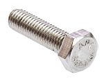 RS PRO Stainless Steel, Hex Bolt, M8 x 30.0mm