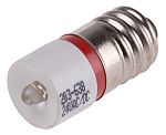 İndikatör/Sinyal LED Lamba, Lamba Boyutu: 10 mm, Kırmızı, E10, 24 V ac/dc, 10mm Çapında