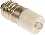 İndikatör/Sinyal LED Lamba, Lamba Boyutu: 10 mm, Beyaz, E10, 12 V ac/dc, 10mm Çapında