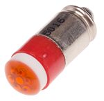 Žárovka indikátoru barva světla Červená, objímka žárovky: Miniaturní drážka vícečipový, průměr: 6mm, 12V dc