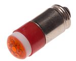 Bombilla para piloto luminoso LED RS PRO Rojo, λ 630nm, 28V dc / 14mA, 40mcd, casquillo bayoneta, Ø 6mm