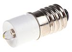 İndikatör/Sinyal LED Lamba, Lamba Boyutu: 10 mm, Beyaz, E10, 130 V ac, 10mm Çapında