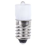 İndikatör/Sinyal LED Lamba, Lamba Boyutu: 6,3 mm, Beyaz, E10, 6 V ac/dc, 10mm Çapında