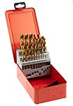 RS PRO 25-Piece Twist Drill Bit Set for Metal, 13mm Max, 1mm Min, HSS-G Bits