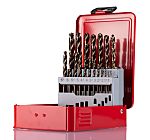 RS PRO 19-Piece Twist Drill Bit Set for Metal, 10mm Max, 1mm Min, HSS-E Cobalt Bits