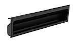 RS PRO Painted Black Black Polyamide Handle 19 mm Height, 36.5mm Width, 131.3mm Length