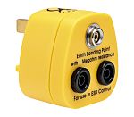 RS PRO Earth Bonding Plug With 10 mm Stud - 4 mm Banana Socket
