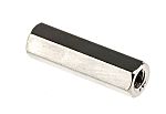 RS PRO Standoff, M3 x M3 Thread, 18mm Body, Brass, Female/Female