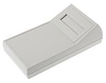 RS PRO Grey ABS Handheld Enclosure, Integral Battery Compartment, Display Window, 190.5 x 101.6 x 57.2mm