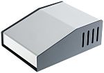 Hammond 515 Series Grey Aluminium, Steel Desktop Enclosure, Sloped Front, 159 x 117 x 58mm