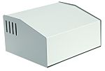 Hammond 515 Series Grey Aluminium, Steel Desktop Enclosure, Sloped Front, 192.51 x 159 x 103.28mm