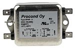 RS PRO 3A 250 V ac 400Hz, Chassis Mount RFI Filter, Tab
