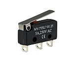 RS PRO Lever Micro Switch, Solder Terminal, 5A, CO, IP40