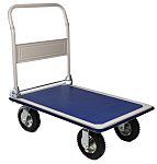 RS PRO Foldable Flatbed Steel Platform Trolley, 956 x 608 x 907mm, 300kg Load