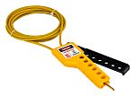 RS PRO Black, Yellow 6-Lock ABS, Nylon, Steel Cable Lockout