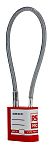 RS PRO Red 1-Lock ABS Safety Lockout Padlock