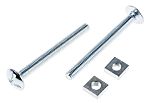 Zn plated steel roofing bolt&amp;nut,M6x60mm