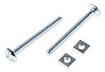 Pernos para techos RS PRO, Galvanizado brillante Acero, M6 x 60mm