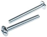 Bright Zinc Plated Steel Roofing Bolt, M8 x 80mm