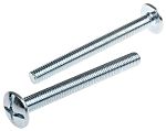 Pernos para techos RS PRO, Galvanizado brillante Acero, M8 x 80mm