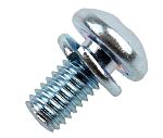 RS PRO M3 x 6 mmmm Zinc Plated Steel Pan Head Sems Screw, Spring Washer