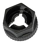 RS PRO, Plain Nylon Hex Nut, UL94-V2, M4