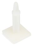 25.4mm High Nylon 66 PCB Support for 4mm PCB Hole, 17.8 x 17.8mm Base