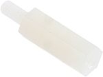 Separador roscado hexagonal Macho/Hembra RS PRO, M3 x M3, long. 15mm, rosca macho 6mm, de Nylon 66